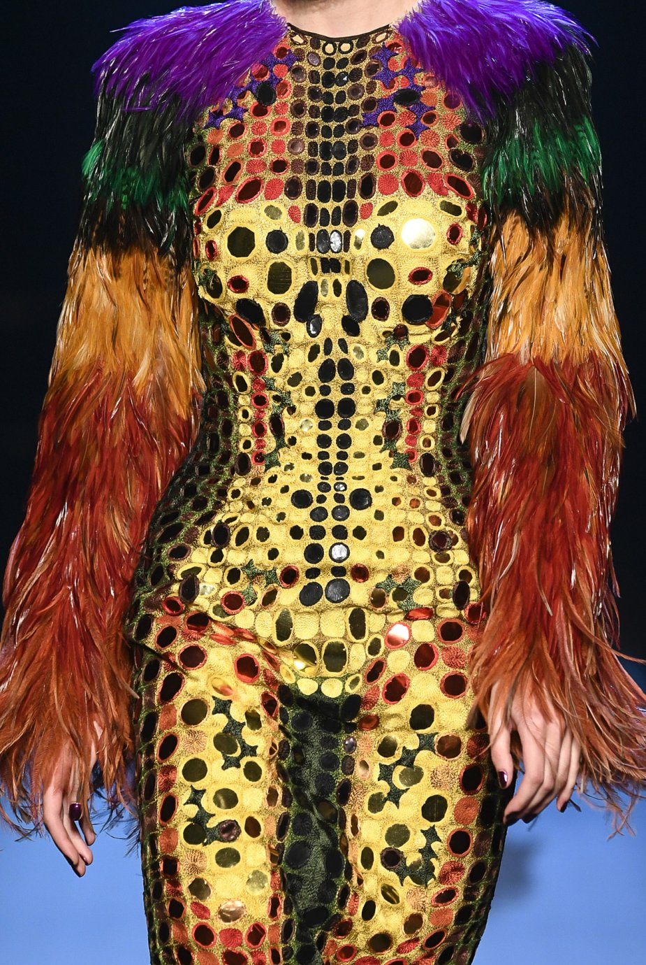 Visuel d'un mannequin lors d'un défilé Jean Paul Gaultier